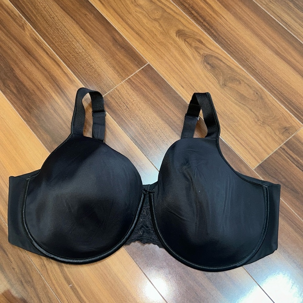 44DD playtex 4732 black lightly lined bra